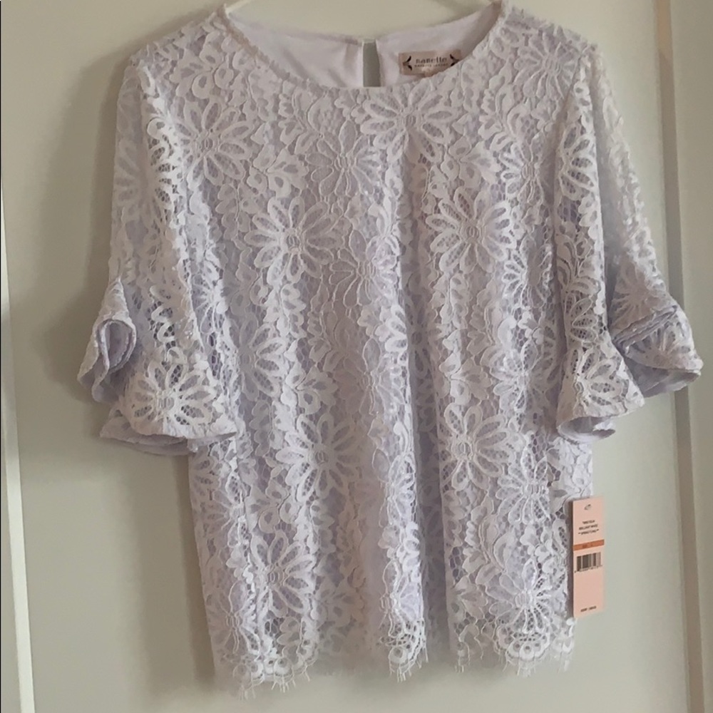Nanette Lepore lace blouse